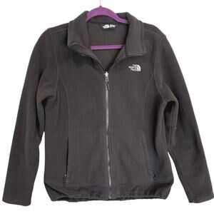 The North Face Women's Fleece Jacket Black‎ Size L Full Zip Casual